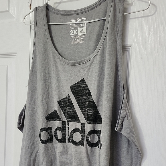 Adidas Gray Performance Tee - Picture 3 of 4